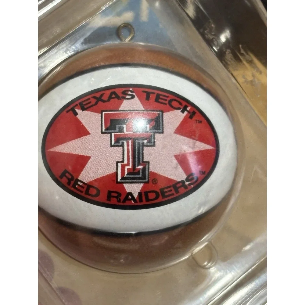 Texas Tech Red Raiders Basketball Ornament Display Box w/ Hologram COA